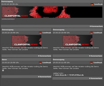 Advanced News Ansicht